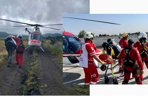 Grupo Relámpagos rescata a hombre extraviado en el Nevado de Toluca